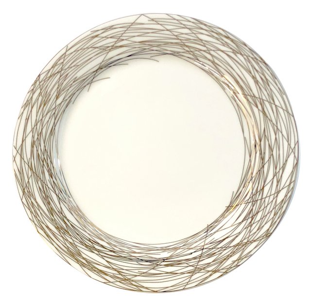 Nest Metallic Porcelain-Charger, Dinner, Salad and Bread